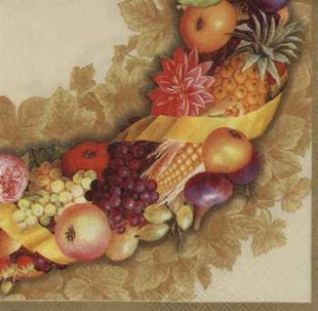 Serviette Herbstkranz, Rarität